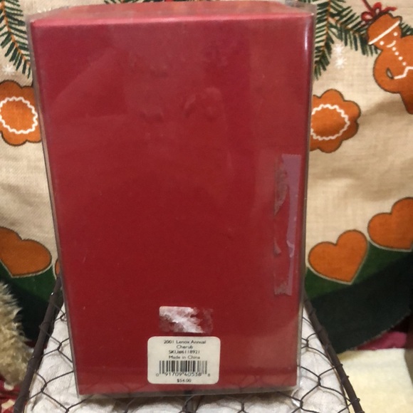 2001 Lenox Annual Cherub Christmas Figurine Ornament 4”x2” NIB - Picture 3 of 5